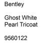 Preview: Bentley, Ghost White Pearl Tricoat, 9560122.